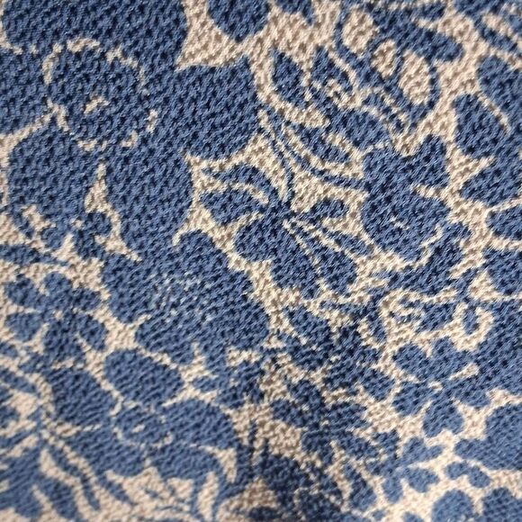 Michael Kors Blue Floral Dress with Ruffle Details Size Medium - Picture 8 of 10